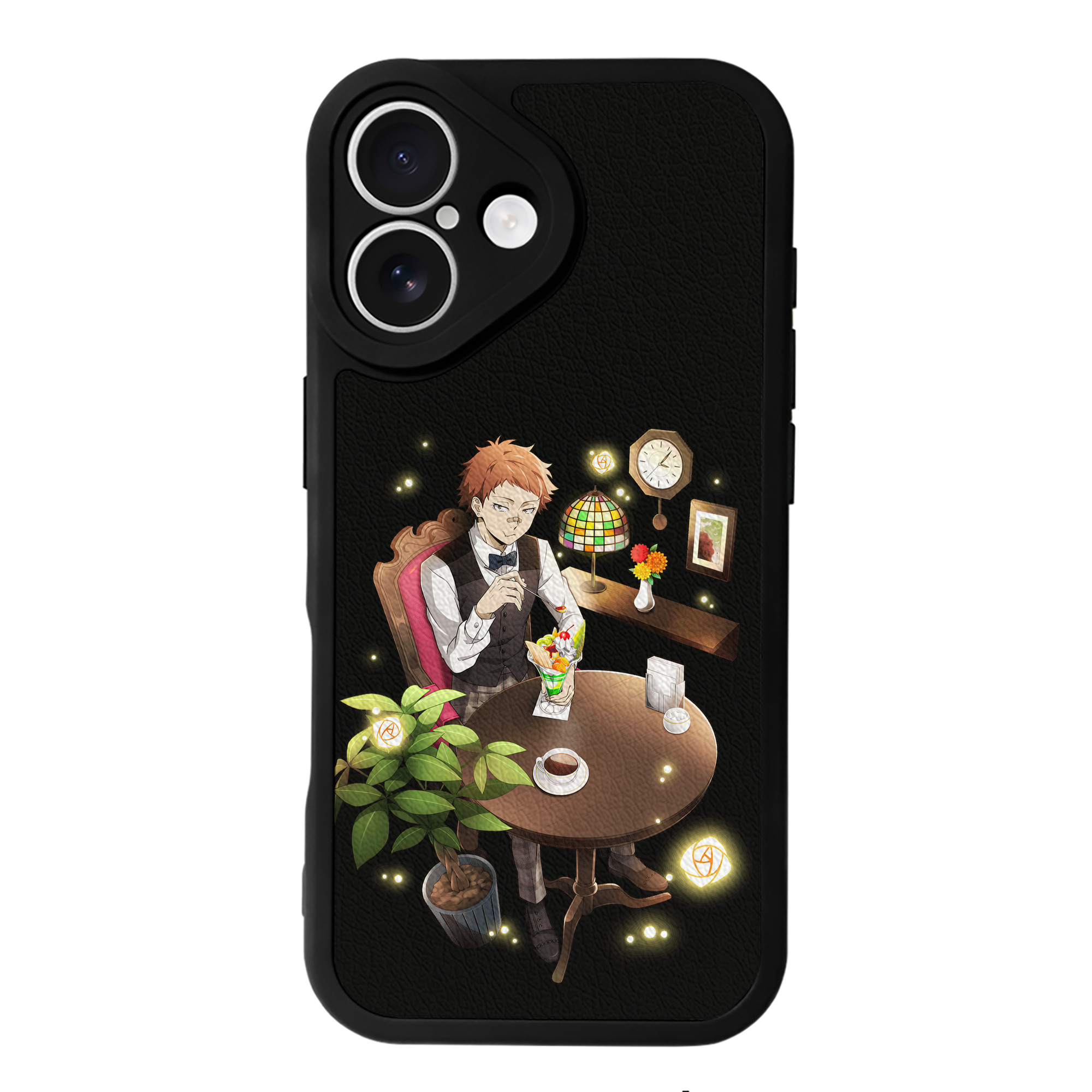 （画像用） 文豪ストレイドッグス Bungo Stray Dogs 【iPhone 16シリーズ対応】シリコンスマホケース（レザー調） 材質：シリコン